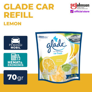 Glade Car Pengharum Mobil Refill Lemon 70gr