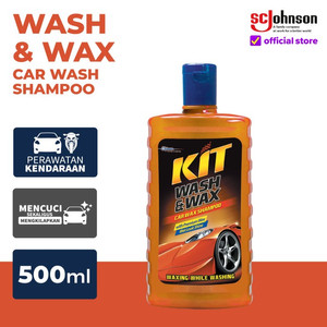 KIT Wash & Wax 500ml Shampoo Kendaraan Mengkilapkan