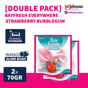 [Double Pack] Bayfresh Everywhere Strawberry Bubble Gum 70gr x 2pcs