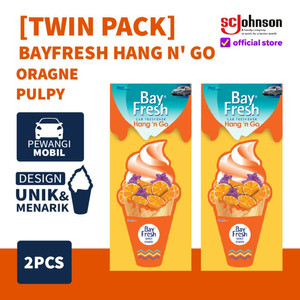 [Twin Pack] Bayfresh Hang N' Go Orange Pulpy x 2pcs