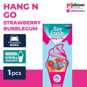 Bayfresh Hang n' Go Pengharum Mobil - Strawberry Bubblegum