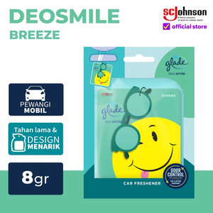 Glade Deosmile Pengharum Mobil Breeze 8gr