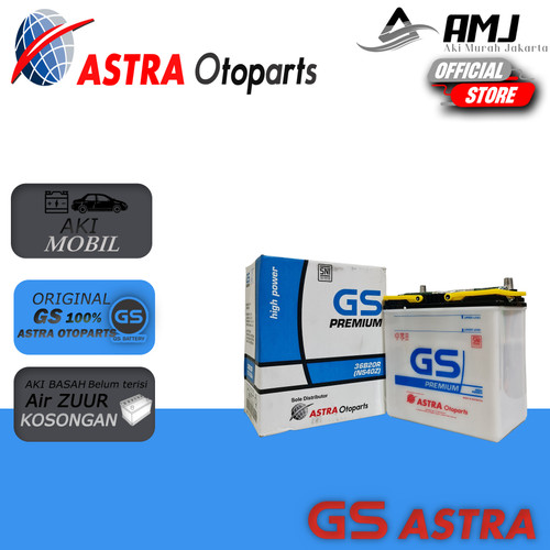 Aki Mobil Suzuki Carry Futura Gs Premium Astra NS40Z Aki Basah 12V 35A