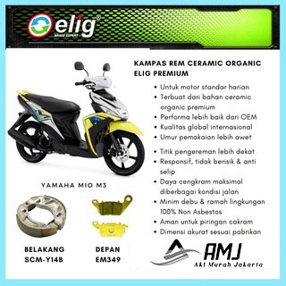 Kampas Rem Depan Belakang Yamaha Mio M3 ELIG SCMY14B - EM349