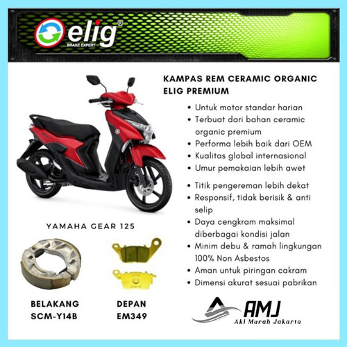 Kampas Rem Depan Belakang Yamaha Frego ELIG SCMY14B - EM349