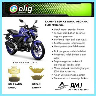 Kampas Rem Depan Belakang Vixion V3 ELIG EM100-EM049