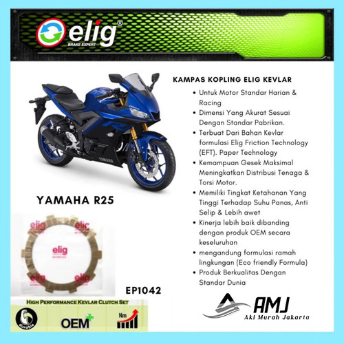 Kampas Kopling Yamaha YZF R-25 / Scorpio ELIG EP1042