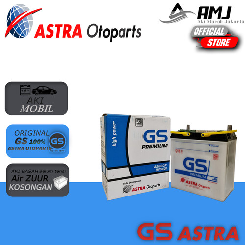 Aki Mobil GS Astra Premium NS40 / 32B20R Aki Basah 12V / 32Ah