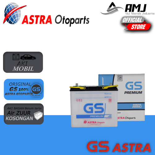 Aki Mobil Toyota Corolla Twincam GS Astra Premium NS60L Aki Basah 45Ah