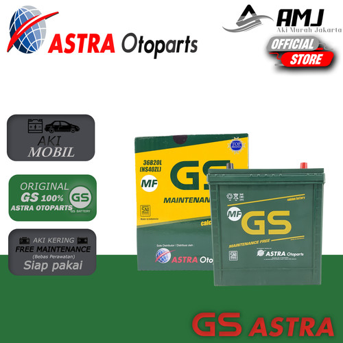 Aki Mobil Toyota Calya GS Astra NS40ZL Aki Kering 12V / 35Ah