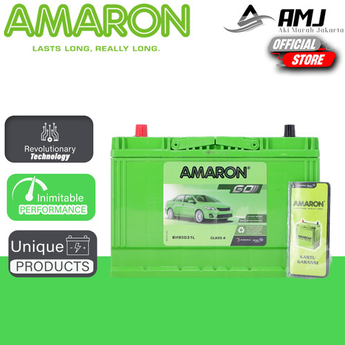 Aki Mobil Toyota Fortuner Diesel Amaron GO 95D31L / NX120-7L 12V 80Ah