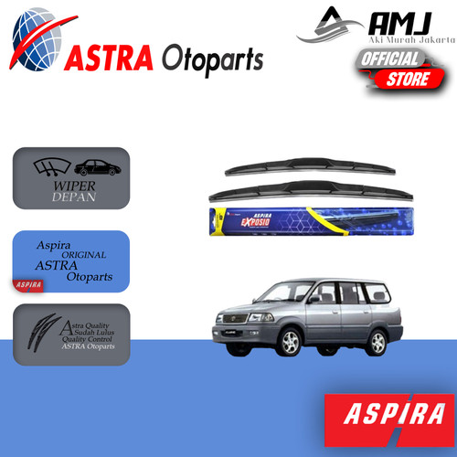 WIPER ASPIRA EXPOSIO TOYOTA KIJANG UKURAN 20 & 18 ORIGINAL ASTRA