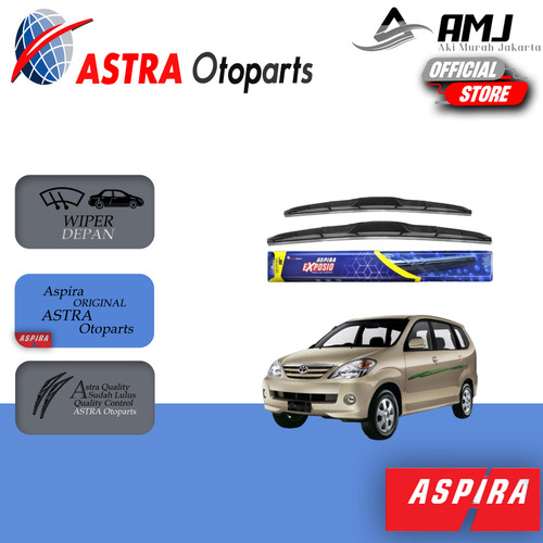 WIPER ASPIRA AVANZA - XENIA 2004-2011 / GRAND MAX UKURAN 20 & 16