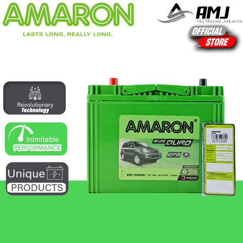 Aki Mobil Ford Escape S95 / 105D26L Amaron Hi-Life Duro 12V 72 Ah