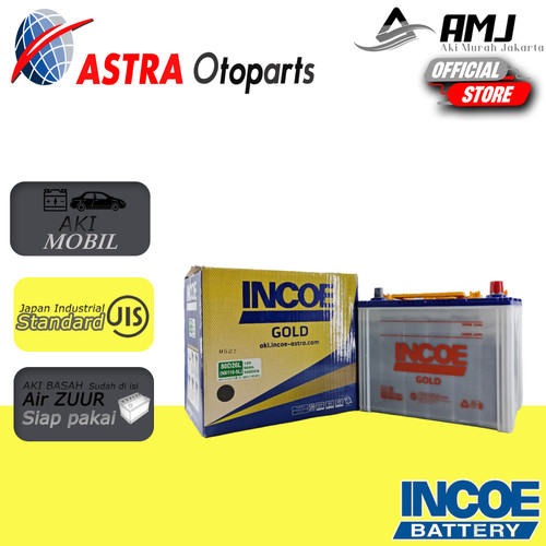 Aki Mobil INCOE GOLD ASTRA 80D26L Aki Basah 12V 70Ah