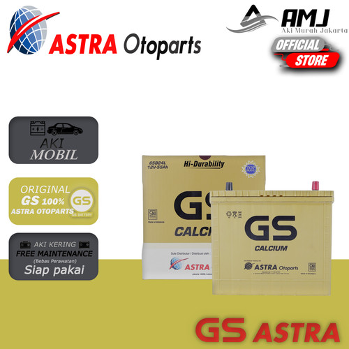 Aki Mobil Datsun Go GS ASTRA CALCIUM NS60L / 65B24L 12V / 55Ah