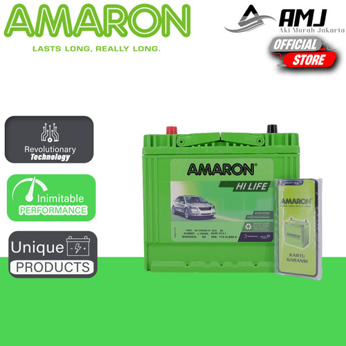 Aki Mobil Mitsubishi Mirage AMARON HI LIFE 55D23L / 85D23L Aki Kering