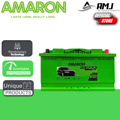 Aki Mobil Din 100 60044 60038 Amaron Accu Kering 12V / 100Ah