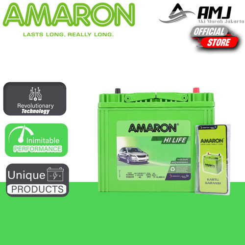 Aki Mobil Mazda Vantrend NS60 / 55B24R Amaron Hi-Life 12V / 45Ah