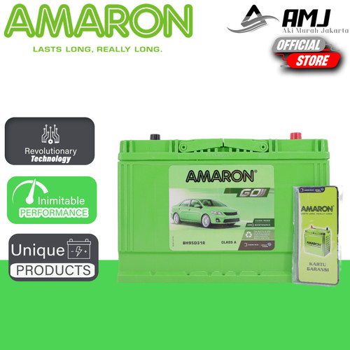 Aki Mobil Mitsubishi Colt L300 N70Z / 95D31R Amaron GO Aki Kering 75Ah