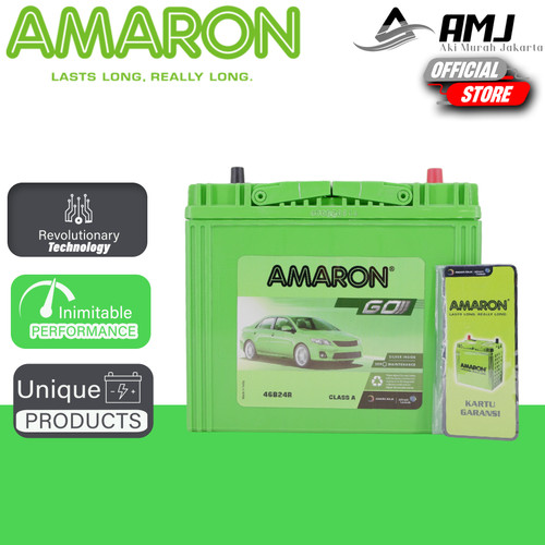 Aki Mobil Mazda Vantrend NS60 / 46B24R Amaron GO Aki Kering 12v / 45Ah