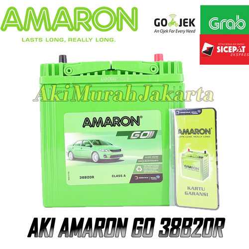 Aki Mobil Daihatsu Neo Zebra NS40Z / 38B20R Amaron GO Aki Kering 35Ah