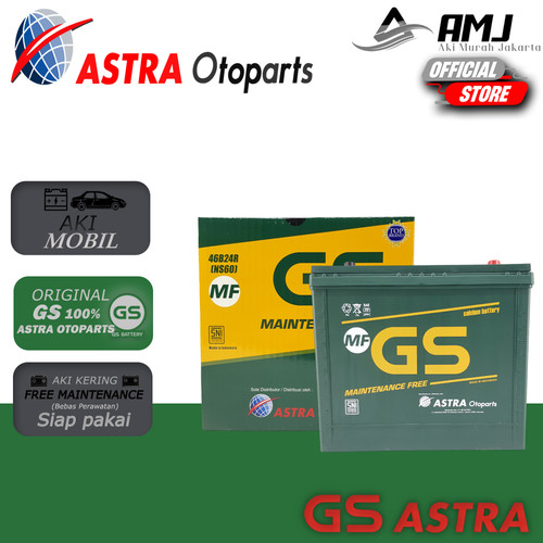 Aki Mobil Suzuki Escudo Lama GS MF ASTRA NS60 12V / 45Ah (Aki Kering)