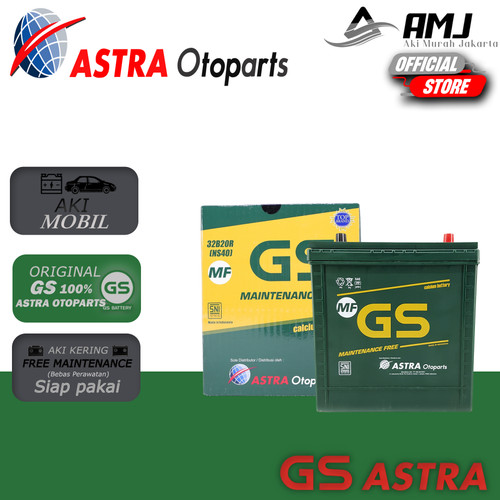 Aki Mobil Suzuki Carry Futura GS MF ASTRA NS40 12V / 32Ah (Aki Kering)