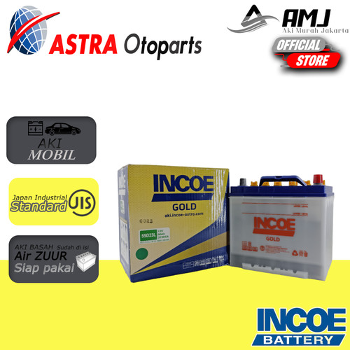 Aki Mobil Hyundai Trajet INCOE GOLD ASTRA 55D23L 12V / 60Ah Aki Basah