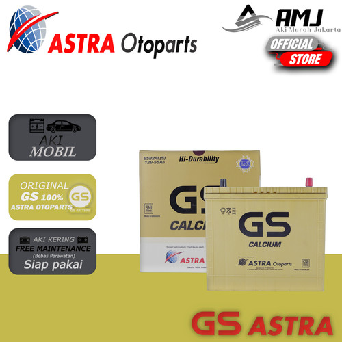 AKI MOBIL Mazda Lantis GS ASTRA Calcium NS60LS / 65B24LS 12V / 55Ah