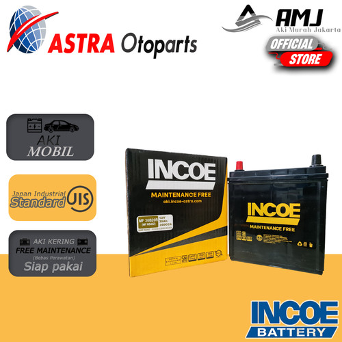 Aki Mobil Chevrolet Spark Incoe Mf Astra Ns40z Aki Kering 12v / 35 Ah