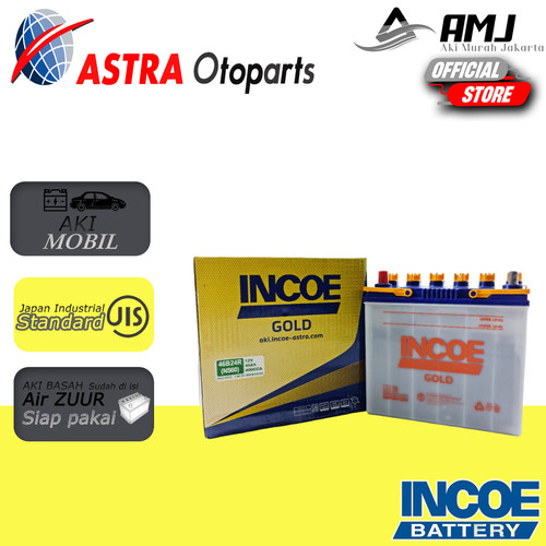 Aki Mobil Honda CRV INCOE GOLD Astra NS60LS Aki Basah 12V / 45 Ah