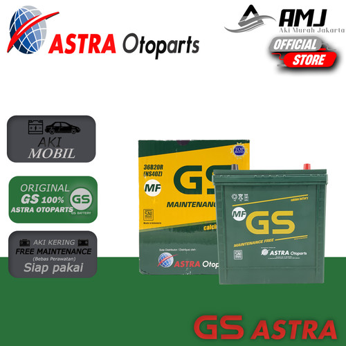 Aki Mobil Toyota Rush GS Astra NS40Z Aki Kering 12V / 35 Ah