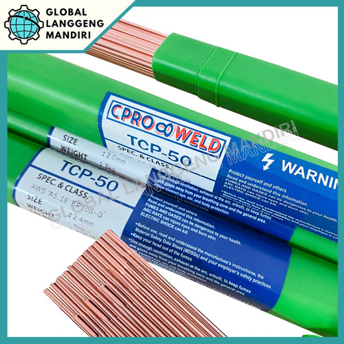 KAWAT LAS TIG ARGON TCP-50 (5KG) UNTUK BESI DAN BAJA SETARA TGS50