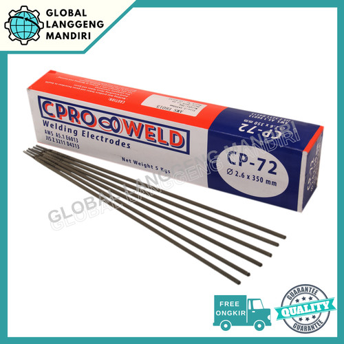 KAWAT LAS CP-72 2.6MM (5KG) CPROWELD / ELECTRODE CP72 2.6 MM BESI