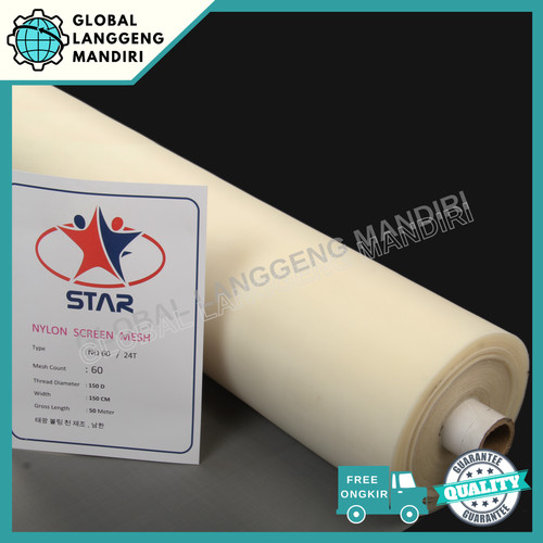 WIRE MESH NYLON 60 1.5MX1M / SARINGAN NYLON #60 / SARINGAN POLYESTER