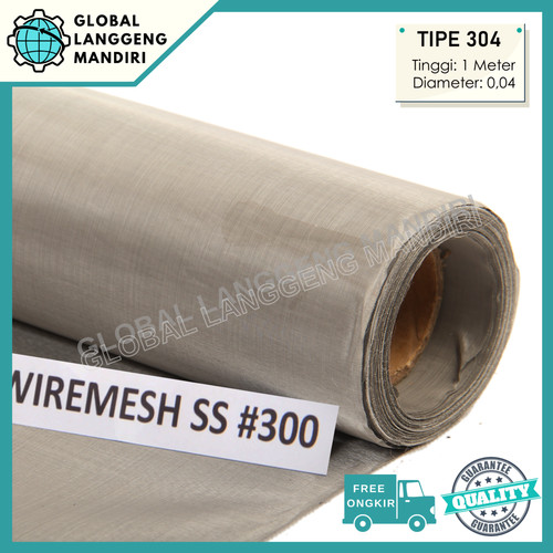 WIREMESH 300 (1METER) TIPE 304 / WIRE MESH 300 TEBAL 0.04