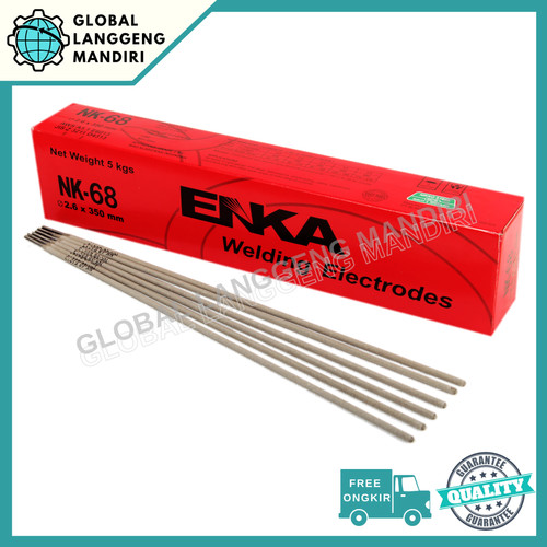 Kawat Las ENKA NK68 2.6MM (5KG) / NK 68 2.6 MM STEEL