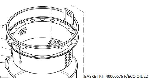 NILFISK BASKET KIT 40000676 F/ECO OIL 22