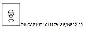 NILFISK OIL CAP KIT 101117918 F/NEP2-26