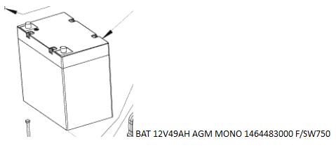 NILFISK BAT AGM MONO 12V49AH 1464483000 F/SW750