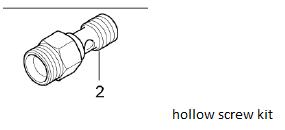 NILFISK HOLLOW SCREW KIT 106268063 F/NEP5-51 DE