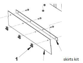 NILFISK SKIRTS KIT 1463166000 F/SW750