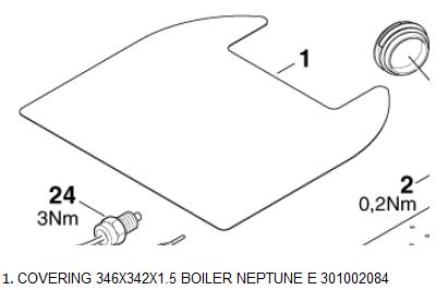 NILFISK COVERING BOILER 301002084 F/NEP E-24