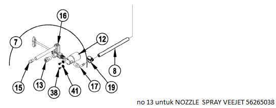 NILFISK NOZZLE  SPRAY VEEJET 56265038 F/AX410