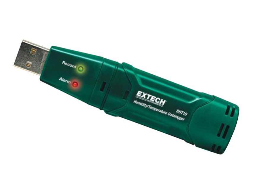 EXTECH THERMOHYGRO USB RHT10 W/BATTERY