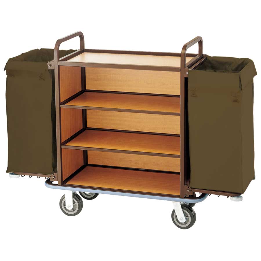 KRISBOW DELUXE HOUSE KEEPING CART 148X46X114CM