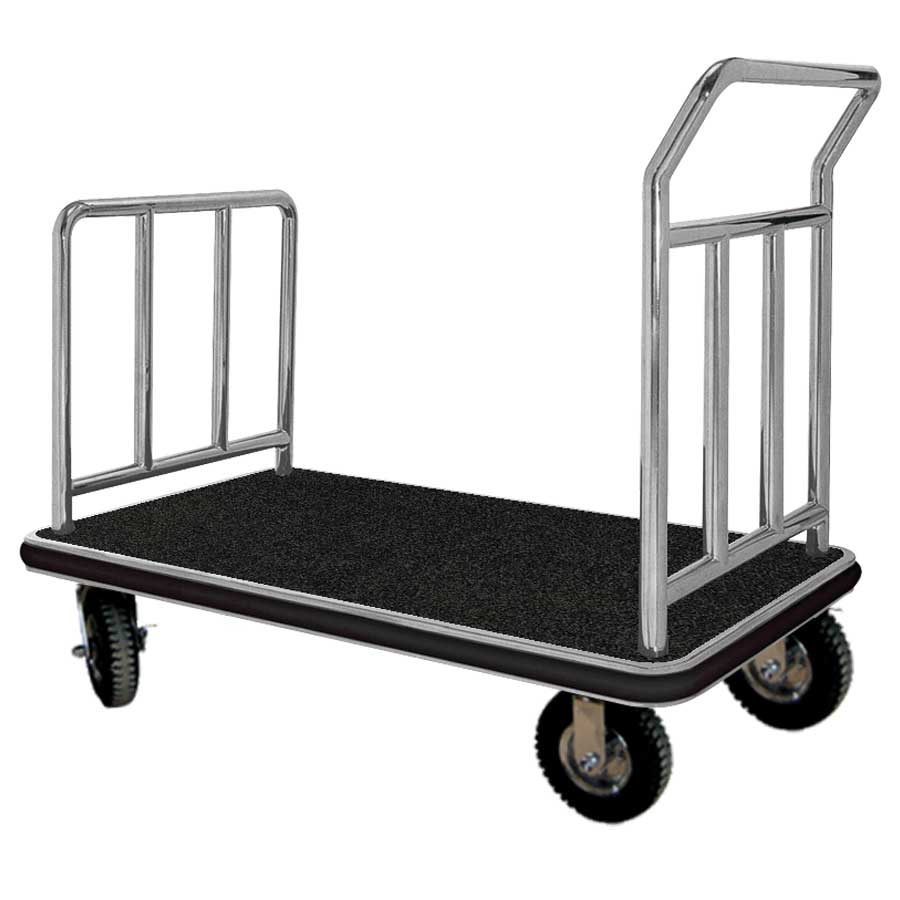 KRISBOW LUGGAGE CART BLACK CARPET 105X61X90CM