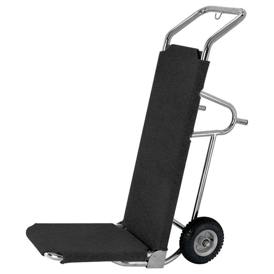 KRISBOW LUGGAGE CART BLACK CARPET 50X40X122 CM