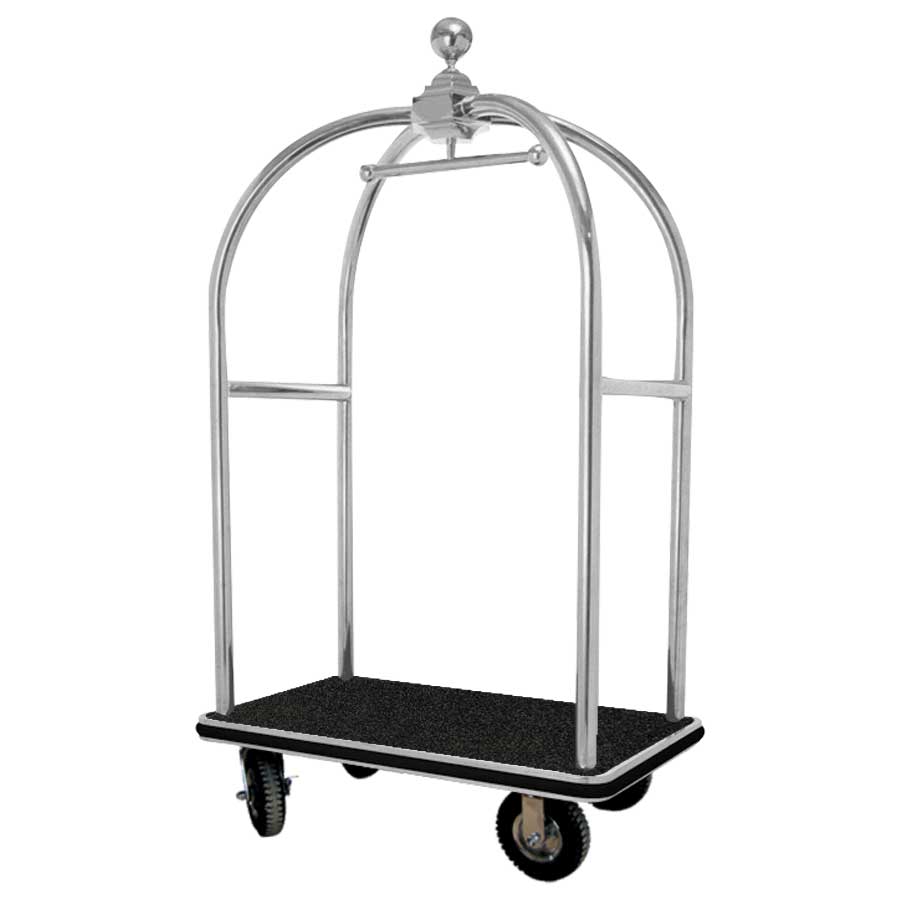 KRISBOW LUGGAGE CART BLACK CARPET 110X65X186CM